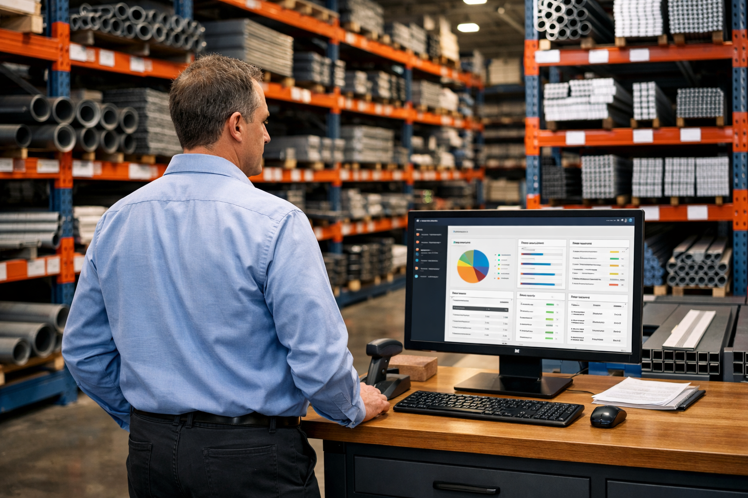 Operational Control with Manager and Stockist at Warehouse-1